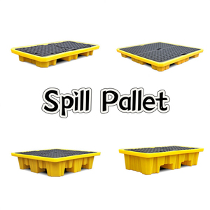 Paleta de contención de derrames de 4 tambores de alta capacidad 1300x1300 X300mm 280L para almacenamiento temporal de derrames - Product Image 2