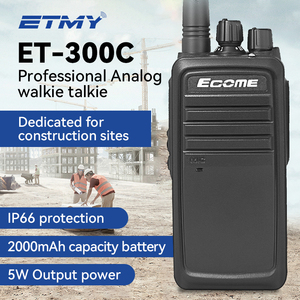 Radio bidirectionnelle UHF 5W 3 km, longue portée, pour agents de sécurité, petite radio portable, étanche IP54, fonction VOX, batterie 2000 mAh - Product Image 3