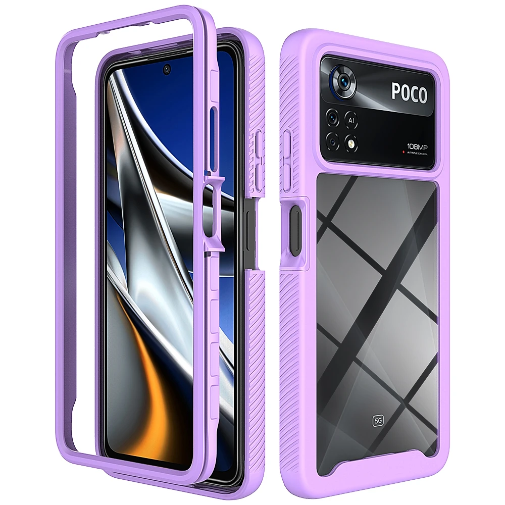 ZhuoFan telefono con supporto cinturino Cover per Xiaomi Poco X4 Pro 5G 6,67, Funzione Stand e Chiusura Magnetica Custodia Silicone TPU Morbido Antiurto Cases Protettiva,04