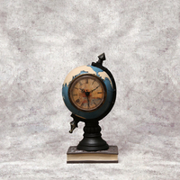 Reloj de Globo Vintage Estilo Americano Weixun A093, Resina Pintada a Mano, Modelo Artístico de Personajes de TV y Cine, Decoración para el Hogar, Escritorio
