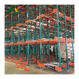 Scaffali della navetta della radio di stoccaggio del magazzino del sistema di scaffalature della navetta dello scaffale del pallet resistente automatico industriale