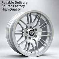 Jantes FLowtone Super Concave 18 pouces argentées pour BMW E30 E34 E39 E36 E90 E92 9j et 10.5j ET 15/20 5X120 RTS