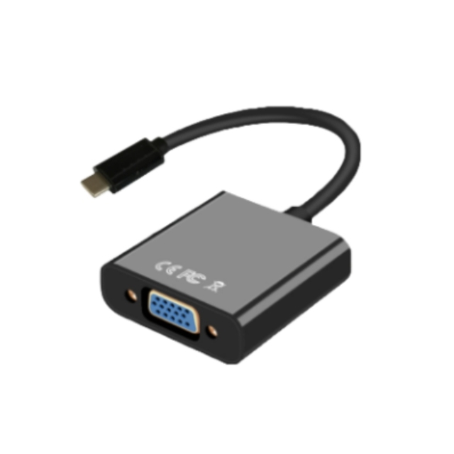 DT-2911 USB 3.1 Type C Male to VGA Female Converter Adapter Cable 1080P 60Hz for PC Computer Laptop