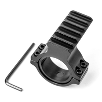 Accessoire de lampe torche tactique, anneaux en acier détachables rapidement de 30 mm, support de lunette pour la chasse, en aluminium