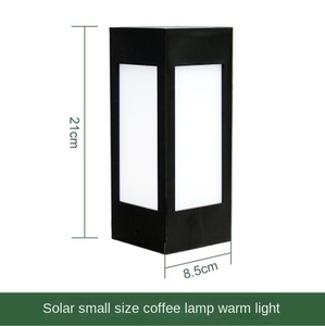 Luces solares LED modernas para caminos para jardín 60cm 80cm Aluminio IP65 Luces de Pilar impermeables con base E27 - Product Image 6