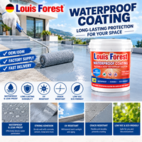 Revêtement d'isolation thermique nano Louis Forest, haute réflexion de chaleur, imperméable, époxy à base de solvant, sable coloré, auto-nivelant