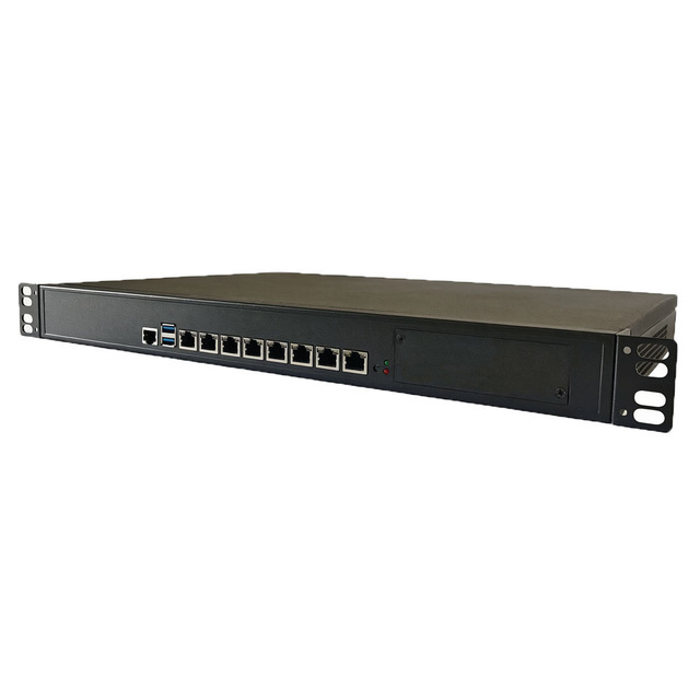 1U Multi-Tenant VPN UTM Appliance 8x2.5GbE RJ45 Intel LGA1151 6th-9th Gen Core I5 PfSense OPNsense Branch NGFW Gateway OEM ODM