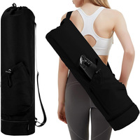 Bolsa de Almacenamiento para Gimnasio, con Correa Ajustable, para Esterilla de Yoga, Pilates, Bolsa de Mano Grande, Mochila