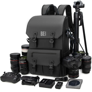 TINYAT SLR <strong>Photography</strong> <strong>Backpack</strong>, Portable, Large Capacity and Waterproof, Can Hold Various Cameras and Laptops - Product Image 1