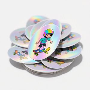 Customized <b>Logo</b> Label Oval Label <b>Sticker</b> for Small Business - Product Image 1