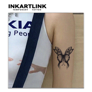 Autocollant de <span class=keywords><strong>tatouage</strong></span> temporaire réaliste <span class=keywords><strong>papillon</strong></span> aux herbes, imperméable, longue durée (15 jours), semi-permanent, pour bras et <span class=keywords><strong>épaule</strong></span> - Product Image 3