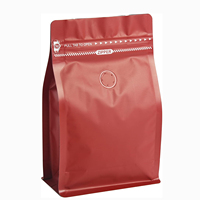 Impression personnalisée 250/500G 1Kg Sachet alimentaire de qualité alimentaire en Mopp Vmpet Pe à fond carré, sac en plastique coloré avec valve à fermeture éclair réutilisable