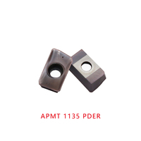 Plaquettes de fraisage en carbure APMT1135 APMT1604, lames de fraise à queue indexables pour tournage CNC, pour l'usinage de l'acier inoxydable BAP300R BAP400R