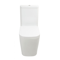 WC en céramique de luxe à deux pièces avec chasse d'eau dissimulée, design moderne et de haute qualité, pour salle de bain, avec siphon en P, fabriqué en Chine