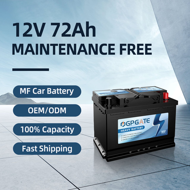 High Quality DIN54MF 57117 12V 72AH MF sealed Lead-acid Car Battery Suitable for Starting American Cars