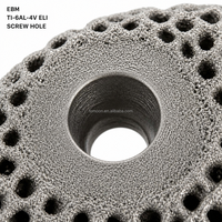 Implante Ortopédico Poroso de Ti-6Al-4V ELI Impreso en 3D con Estructura de Rejilla Mediada por Fusión por Haz de Electrones, Dispositivo Médico Personalizado OEM