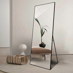 Espejo decorativo moderno para el hogar, soporte para sala de estar de pie, <span class=keywords><strong>espejos</strong></span> de cristal decorativos para dormitorio de pared grande a prueba de explosiones - Product Image 2