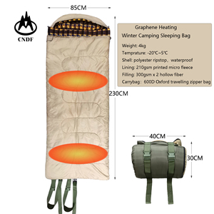 Saco de Dormir con Calefacción USB Impermeable de 4 kg, Forro Polar Cálido y Confortable, para Acampar al Aire Libre en Invierno - Product Image 6