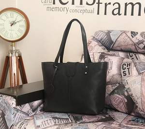 Sac à main fourre-tout en cuir véritable de style vintage pour femmes sacoche à grande épaule organisée fermeture à glissière à une poignée à la mode - Product Image 2