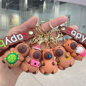 Portachiavi Carino a Forma di Capibara, Ciondolo Piccolo a Forma di Delfino o Topo, Portachiavi per Coppie, Accessori da Appendere allo Zaino, Portachiavi per Regali - Product Image 1