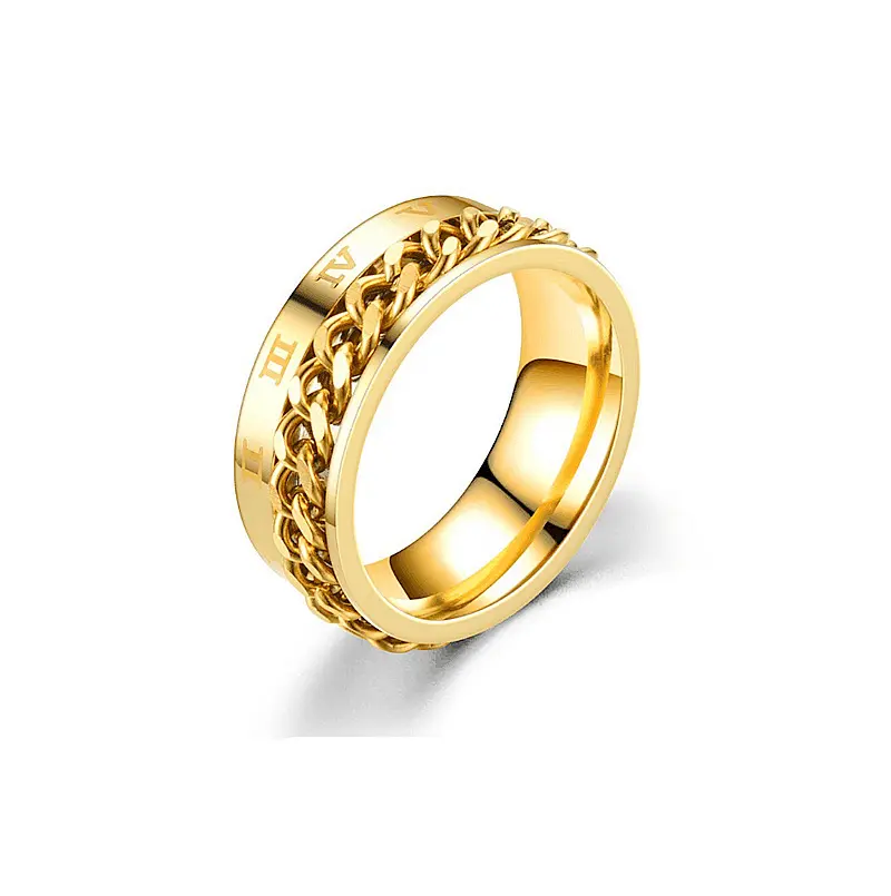 2022 جديد مجوهرات الأزياء عالية فولاذ مصقول مقاوم للصدأ رجل الخاتم خواتم شخصية اسم مخصص اسم خاتم