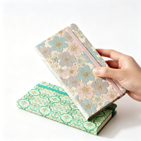 Carnet A5 A6 avec couverture en tissu jacquard, élastique personnalisé, couverture rigide, papier épais 100 g/m², journal en gros, cadeau