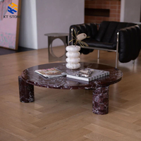 Table basse en marbre noir de luxe, style français moderne, qualité supérieure, élégance personnalisée, pour la maison, l'hôtel, la villa, décoration de table