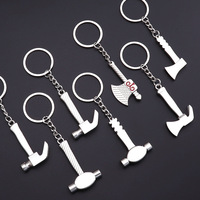 Mini porte-clés multi-outils en métal argenté porte-clés vente en gros ensemble de porte-clés d'autodéfense Mini pince pince pince porte-clés