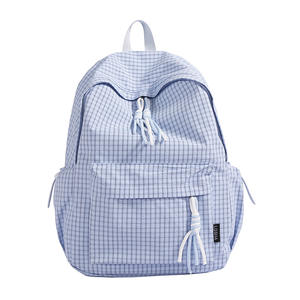 Factory Wholesaler Nylon <b>Backpack</b> for Student Single Color Plaid <b>Backpack</b> with Special Zipper <b>Backpack</b> - Product Image 6