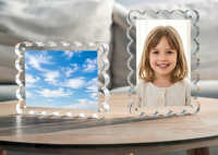 Cadre photo magnétique en acrylique transparent de haute qualité, utilisable dans le salon, le bureau, l'extérieur, la salle à manger