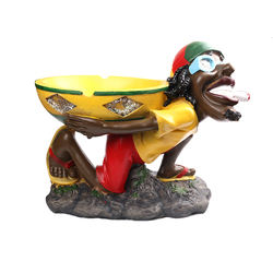 Hot Jamaican Beach Rasta Stand Souvenir Homme Fumer Fantaisie Unique Taille Moyenne <span class=keywords><strong>Bob</strong></span> <span class=keywords><strong>Marley</strong></span> Résine <span class=keywords><strong>Cendrier</strong></span> - Product Image 3