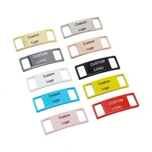 Étiquettes de lacets personnalisées avec logo imprimé, plusieurs couleurs, breloques vierges pour baskets - Product Image 1