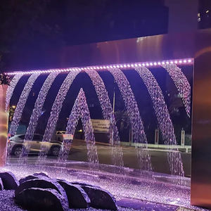 Personalizável interior/exterior LED água cortina artificial parede cachoeira Fountain - Product Image 2