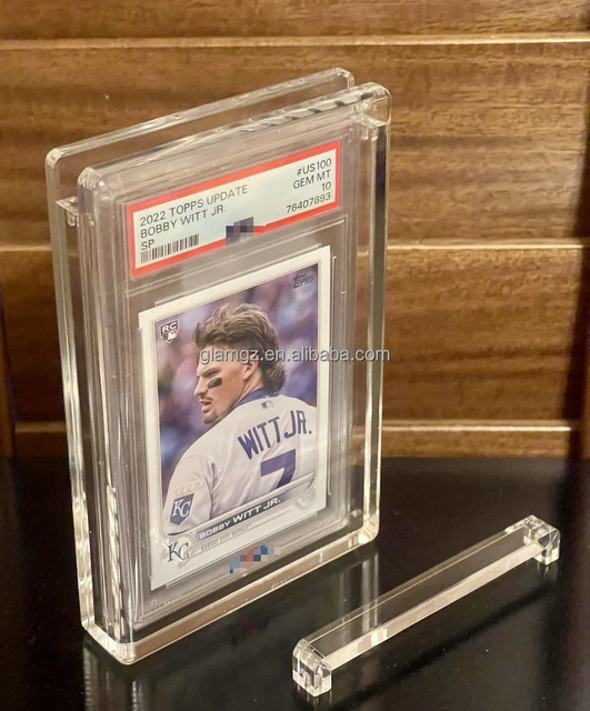 UV Protector Display Magnetic Lid Clear CGC BGS Acrylic Graded Card Slab Case