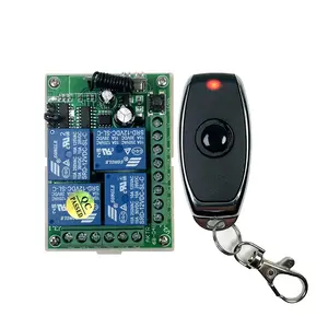 433Mhz Universal Wireless Remote Control Switch DC 12V 4CH RF Relay Receiver Module Transmitter