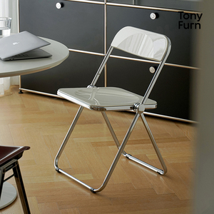 Silla Plegable Romana, Diseño de Plástico Plegable, Suave y Segura para Sala de Estar, Dormitorio, Comedor, Muebles Modernos para el Hogar - Product Image 1