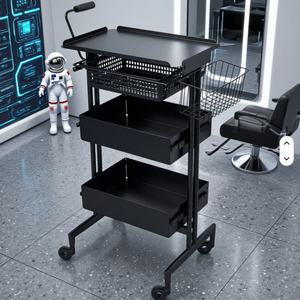 New Metal Hairdressing Salon <b>Trolley</b> Multifunctional Storage for Barbershops and <b>Beauty</b> Services for Spa Salon Perming Dyeing - Product Image 1