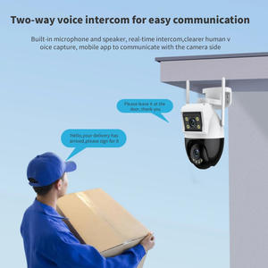 无线 PTZ 半球摄像机 IP66 防水全彩高清安全摄像头，带双向音频、运动报警、室内/室外云存储功能 - Product Image 4