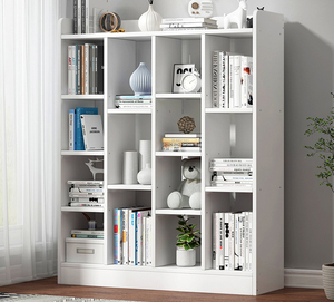 Étagère à livres en bois moderne en MDF pour salon, couleur personnalisable, meubles pour la maison, pour l'école et autres usages, ZY100, étagère à livres ZY100 - Product Image 1