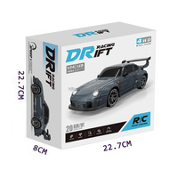 Voiture de course RC 4x4 à l'échelle 1/24, vitesse maximale de 20 km/h, 6 canaux, contrôlée par application, pour l'intérieur et l'extérieur, avec câble USB