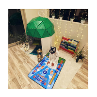 2020 nuevo diseño colorido Islam niños Eid Ramadan regalo plegable electrónicos estera de oración para musulmana Festival