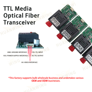 Transceptor de Video de Fibra Óptica TTL de 80KM 1490nm 1550nm, Mini Transceptor de Fibra Óptica de 0-5 Dbi, Conversor de Medios de Video de Fibra Óptica - Product Image 3