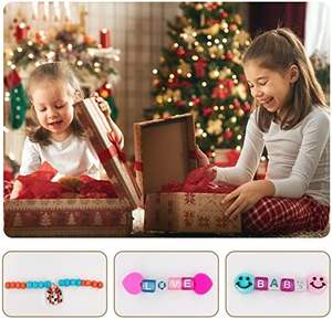 ลูกปัดเมล็ดแก้ว31000ชิ้นทำของเล่นแบบทำมือพร้อมผลไม้และลูกปัดตัวอักษรรูปใบหน้ายิ้ม - Product Image 6