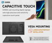 32 43 49 55 İnç LCD Reklam Ekranı 4K TV Video Paneli Duvara Monte Dijital Tabela Android Dokunmatik Ekran Monitörü