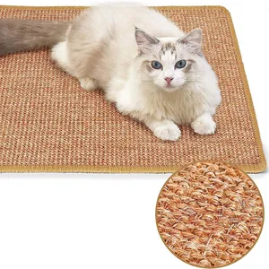 Tapis à gratter pour chat, vente en gros, naturel, Horizontal, Durable, mural, moderne, ordinateur portable pliable, tapis à gratter pour chat