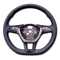Volant en cuir noir pour voiture, compatible avec VW Golf 7, Golf Passat B8, Polo, JETTA T6 T7 T-CROSS, Caddy, Amarok, kit de volant Plug and Play
