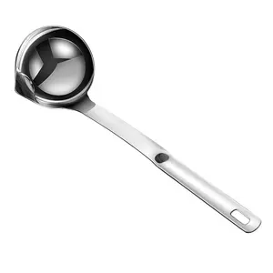 New separating oil spoon oil filter stainless steel soup ladle kitchen accessories soup ladle