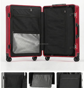 <span class=keywords><strong>Maleta</strong></span> de <span class=keywords><strong>Cabina</strong></span> de Aluminio Negro Mate, 20'' 24'', con Ruedas, Resistente, Unisex, para Viajes de Negocios - Product Image 5