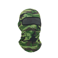 Pasamontañas táctico de punto elástico con diseño de camuflaje para la cabeza y el rostro