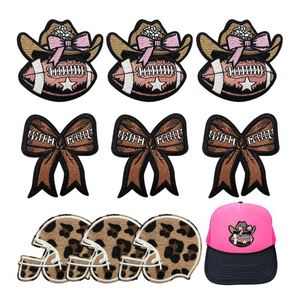 Nouveau Patch thermocollant brodé motif léopard nœud papillon pour casque de softball, décoration de chapeaux et sweats à capuche - Product Image 2